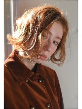 ユノ(juno) 【juno】切りっぱなしショートボブ☆ニュアンスパーマ