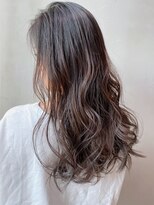 アルバム 銀座(ALBUM GINZA) ダークグレージュ_ココアブラウンフリンジウェーブ_ba302032