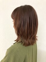 アングゥ ウル(ungu ul)&nbsp;ミディアムボブ/レイヤーボブ/クリーミーピーチカラー