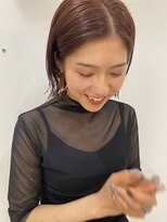 ギフト(GIFT)&nbsp;orange color ボブ　暖色カラー　インナーカラー　西宮北口