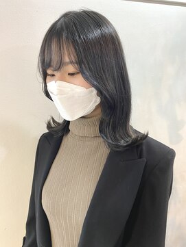 サクラ 岐阜(SAKURA) 冬っぽ！暗めブルージュカラー　岐阜　美容室