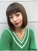 大人美人シンプルやわらかイメチェンボブ♪