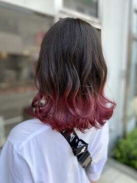 テトテ 門戸厄神店(tetote) /ヘルシースタイル/カシスピンク/ツートンカラー/