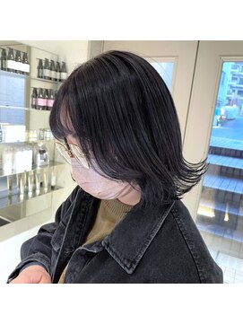 ラミ(L'ami) 外ハネボブ/透明感ラベンダーグレージュ/寒色系カラー