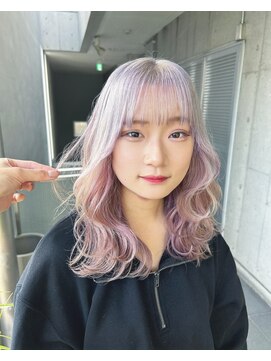 ガルボ ヘアー(garbo hair) ハイトーンデザインカラー高知美容院10代20代