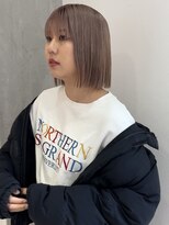 ヨーク(YOKE) 【YOKE】ミルクティーアッシュグレージュカラー金髪大人ボブ