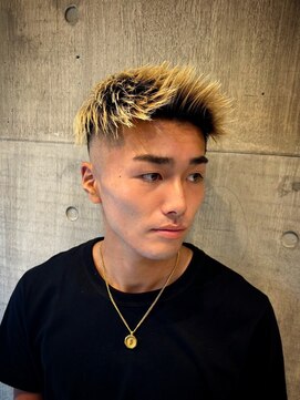 ビンゴ(BINGO) 1989秋色ハイライトメッシュショートバングスパイキーショート