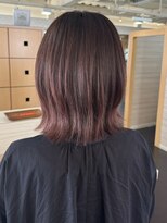 キャパジャストヘアー(CAPA just hair)&nbsp;外はねボブピンクベージュくびれヘア