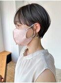 ショートボブくびれヘア前髪カット顔周りレイヤー美髪_ba469651