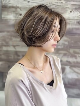 アルトリスト(Altruist Aging×HAIR&SPA) ☆イメチェンピンクベージュアンブレラカラー前髪クールショート