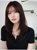 ☆レイヤーカット毛先ワンカールくせ毛風カール薄めバングデジパ