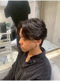 緩めパーマシャドウパーマメンズウルフカット
