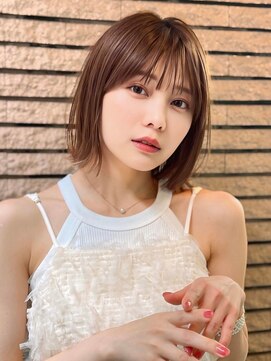 アグ ヘアー リーズン 八戸類家店(Agu hair Reason) 《Agu hair》顎ライン外ハネボブ×numberA.ケアオイルスリーク