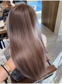 コーラルベージュ　ミルクティーベージュ　透明感カラー