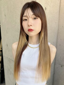 ルート 南堀江(route) 美髪ロングヘア＋バイカルテ髪質再生トリートメント