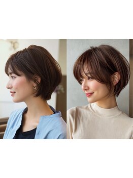 <顔型診断>本当に似合うstyleを提案◎繊細なカットで理想の横顔美人に*[伊丹/髪質改善/白髪ぼかし/学割U24]