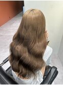 韓国風コテ巻きベージュ☆