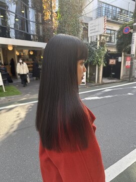 ノス 表参道(NOOS) ノーレイヤーロング/髪質改善ストレート/ミネコラ/艶髪/艶カラー