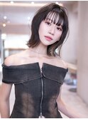 韓国レイヤー顔周りカット透明感カラー髪質改善艶髪シースルー