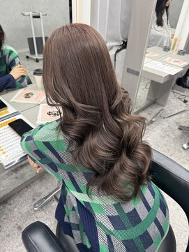 ボタン ハカタ(VOTAN hakata) グレージュカラー/ブリーチなしwカラー/博多美容室