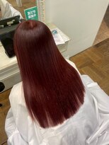 《髪質改善 縮毛矯正/ 酸性ストレート/髪質改善トリートメント》nui + (茨木店) 黒髪/クラゲヘアー/オリーブグレー/小顔/ココアベージュ/茨木