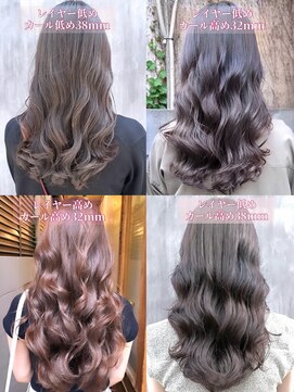 チョビー(Chobii) 表参道 コテ巻き風パーマ デジタルパーマ ココアベージュ 韓国風