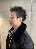 men's/顔周り/ニュアンスパーマ/韓国/スパイキーショート/新宿