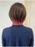 インナーカラー｜ウルフカット｜ダブルカラー