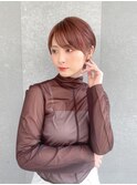 ハンサムショート/丸みショートボブ/20代30代40代50代/顔周り