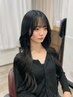 韓国.ワンホンが得意AKANE指名☆シールエクステ80本+ワンカラー+顔回りカット