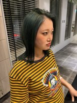 アース 会津若松店(HAIR&MAKE EARTH)&nbsp;モードグリーンボブ