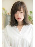 抜け感ぱっつんボブ