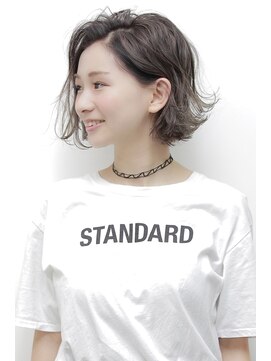 ナンバースリー 溝の口店(Number Three) 「オトナチュラル◎」ふんわりパーマボブ２【N°3 溝の口店】