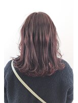 ヘアーアイスカルテット(HAIR ICI QUARTET)&nbsp;ピンク　グレージュ　波巻き