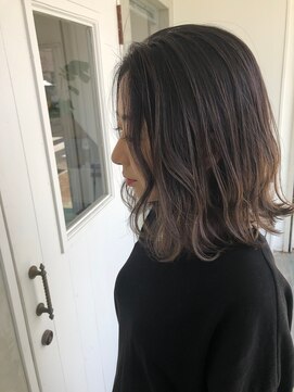 ナイーブヘアデザイン(NAiVE HAIR DESIGN) 【NAiVE hair】透け感グレージュボブ