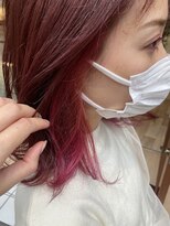 ヘア デザイン クランプ フロント(Hair Design CLAMP front)&nbsp;プラチナインナーピンクカラー