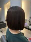 【バッサリ】前下がりショートボブ