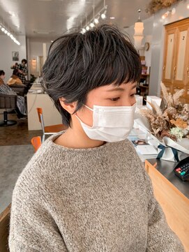 ユラギフロムユイマァル 水島店(YURAGI from YUIMARL) 大人マッシュショート×パーマ