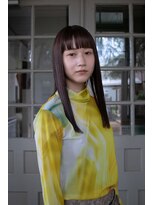 ハルフウェイ(haLfway)&nbsp;透明感ブラウン×セミロング