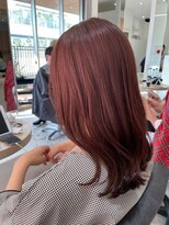 ジーナ セントラル銀座(Zina)&nbsp;ツヤ感カラー＊ブリーチなし＊ピンクレッド【ZinaCENTRAL】