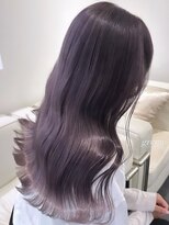 ベレーザ 渋谷(BELEZA)&nbsp;4384ニュアンスカラーラベンダーパープルブラックレイヤーロング