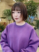 パークレーン アイス イヴェン(park lane ICI yeven)&nbsp;顔まわりカット　ミニボブ　酸性ストレート　顔まわりレイヤー