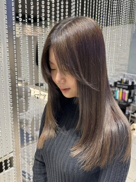 ジャン クロード ビギン 横浜ベイクオーター店(JEAN CLAUDE BIGUINE) ロングレイヤー　髪質改善　 前髪なし　小顔ヘア　ブリーチなし