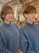 髪質改善と縮毛矯正の専門店 サンティエ(scintiller)&nbsp;大人綺麗な小顔襟足スッキリショートボブ　30代40代50代