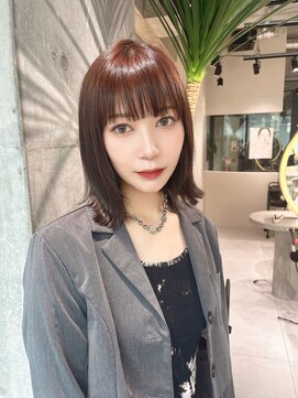 ロンドローズ 名古屋(Lond damaskRose) 顔周り ボブ 韓国 レイヤー ダブルカラー 名駅 リタッチ 382