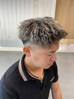 メンズバイココテラス 豊中(men's by cocoterace) メンズカット/フェードカット/ツイスト/ホワイトメッシュ