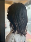 小顔くびレイヤー/透明感カラー/大人可愛い/上品美髪セミディ