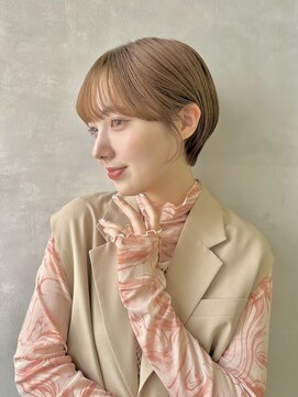 エイト ヘアサロン 渋谷本店(EIGHT) 【マッシュショート×ベージュカラー】