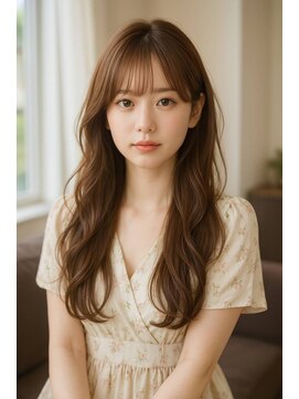 ノラ ヘアーサロン(NORA HAIR SALON) ナチュラル小顔前髪あり後れ毛サイドバング結べるボブくびれヘア