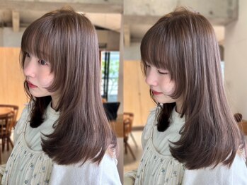 シックス(SIX)の写真/《伸ばしかけの髪もおしゃれにキマるミディアムロングスタイル》[表参道駅/渋谷駅]